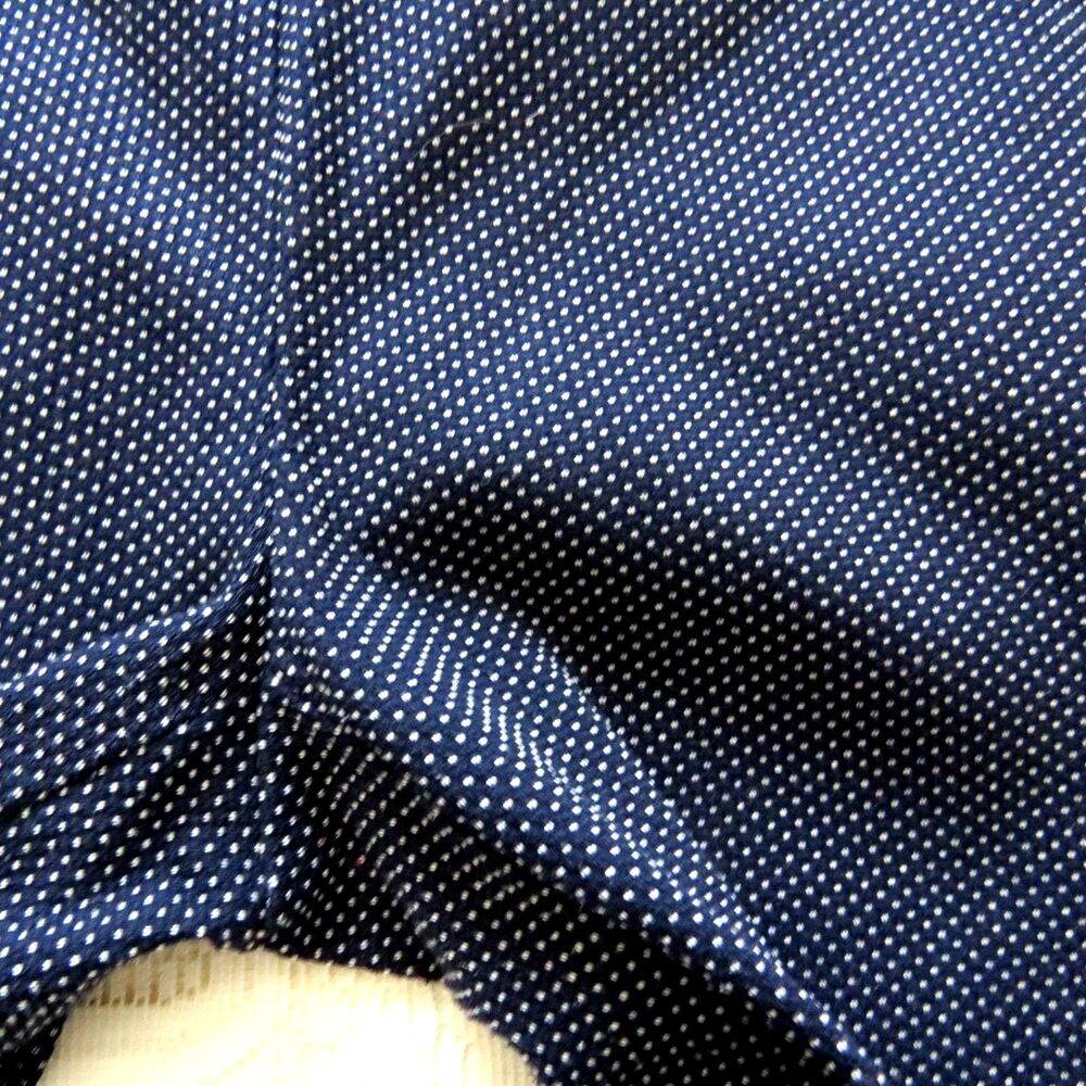 89th & Madison Women's Polka Dot Stretch Sailor Ankle Pants Mid Rise Navy L EUC - Picture 7 of 9